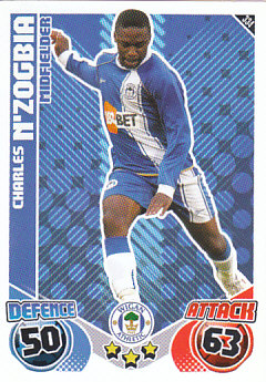 Charles N'Zogbia Wigan Athletic 2010/11 Topps Match Attax #334